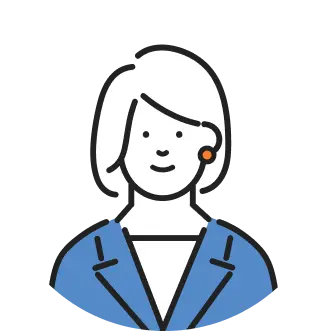 スーツ姿の女性が描かれたイラスト